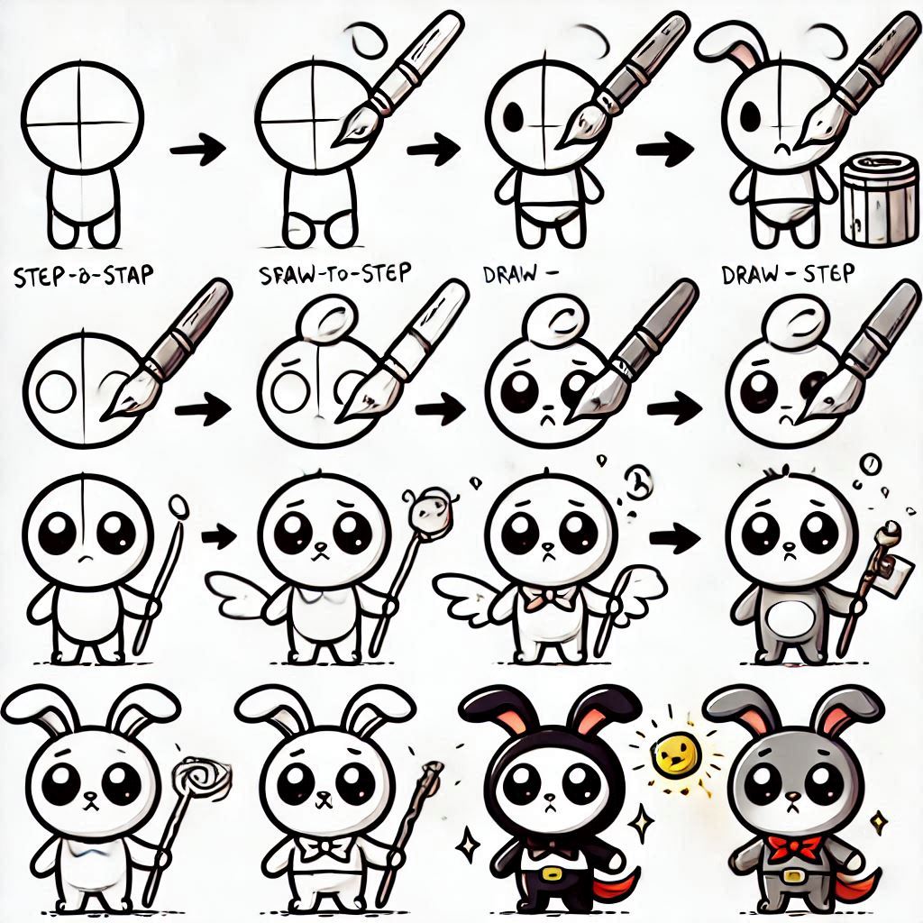 Step-by-Step Guide: Drawing Simple Cartoon Characters