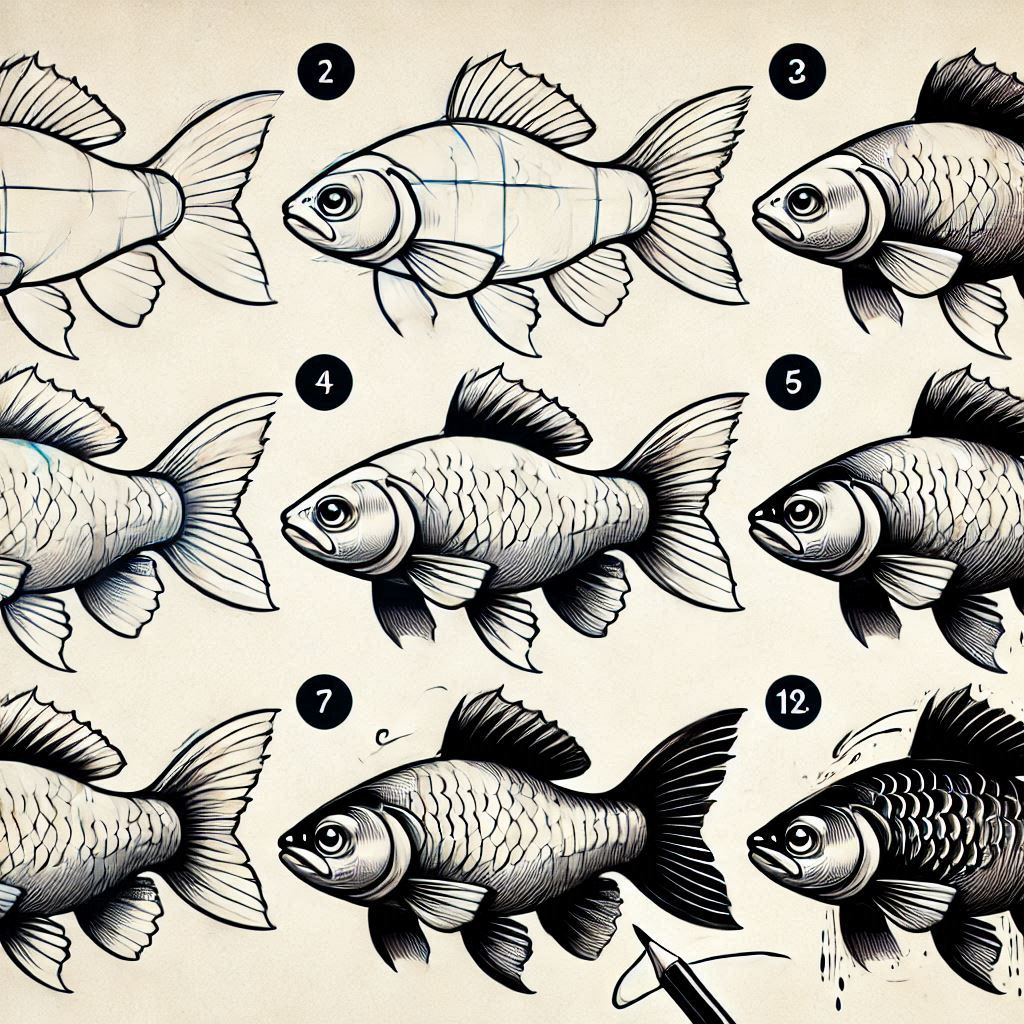 Step-by-Step Fish Drawing Guide for Beginners