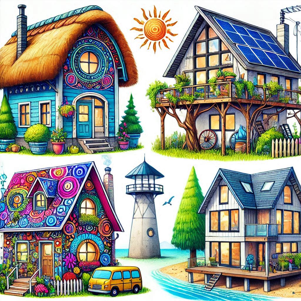 Fun Variations of House Drawings