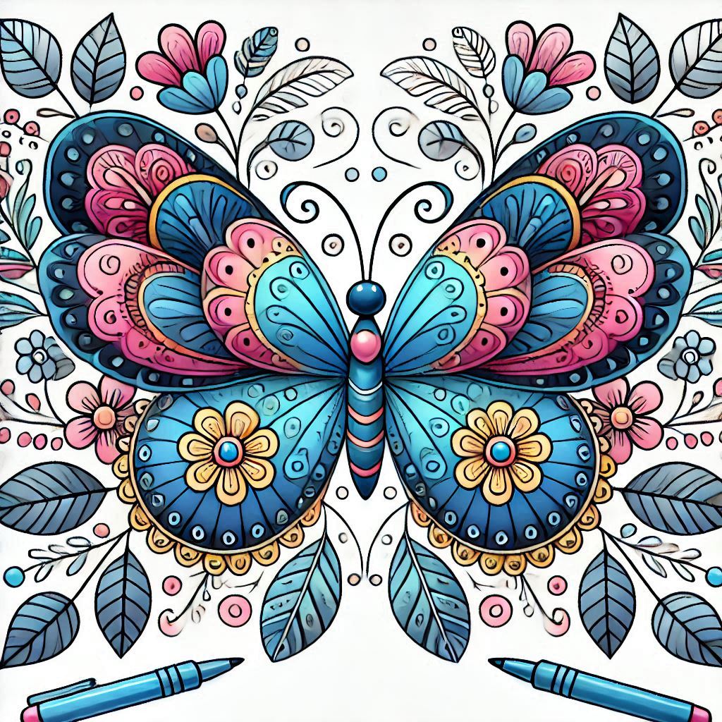 Easy Drawing for Kids: Step-by-Step Butterfly Drawing Guide
