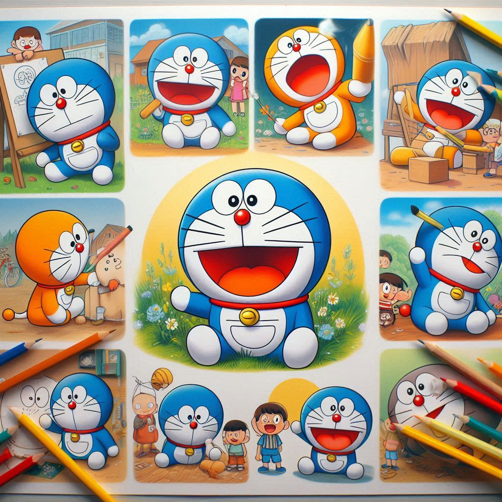 Learn Drawing with Doraemon: Easy Steps for Young Artists