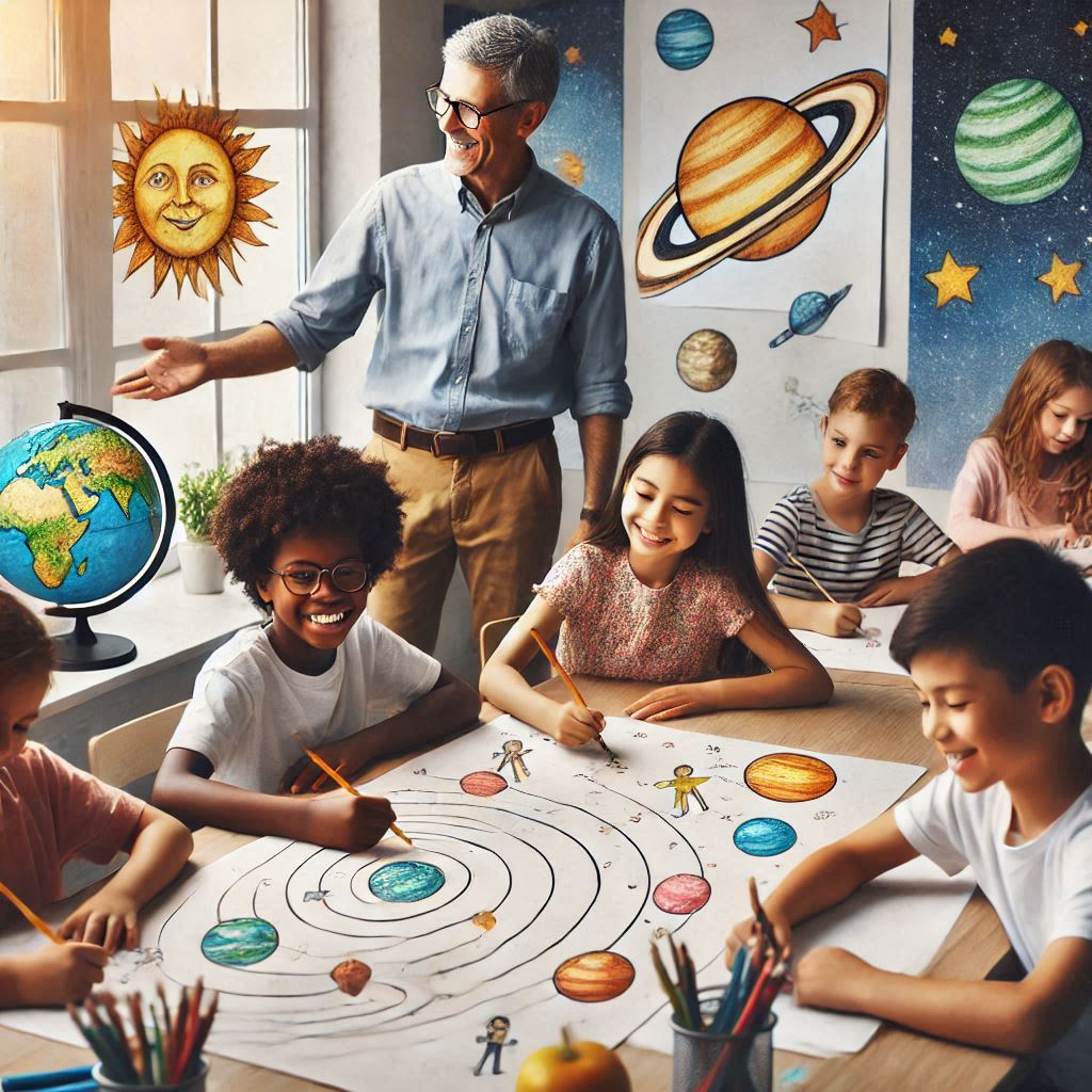 The Art of Teaching Solar System Drawing