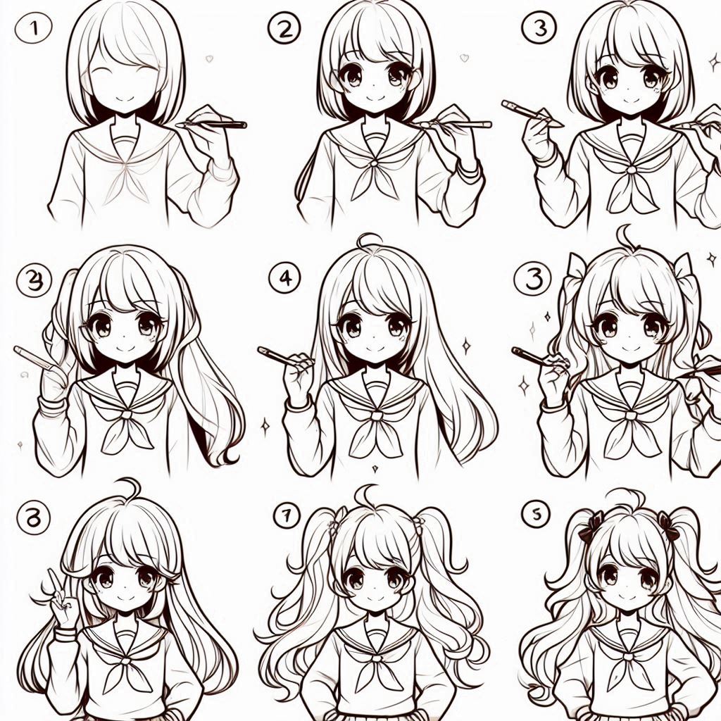 Step-by-Step Guide to Drawing Easy Anime Characters for Kids 