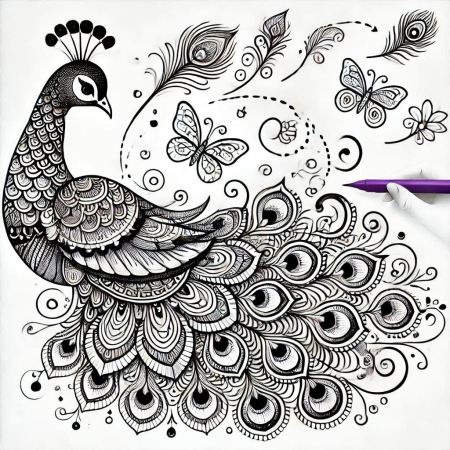 Peacock Drawing Ideas: Step-by-Step Guide for Children