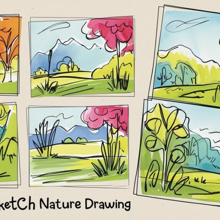 Nature Drawing Ideas: Easy Ways to Sketch Scenery